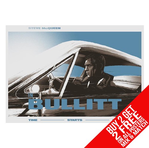 Bullitt steve mcqueen - bullitt, poster