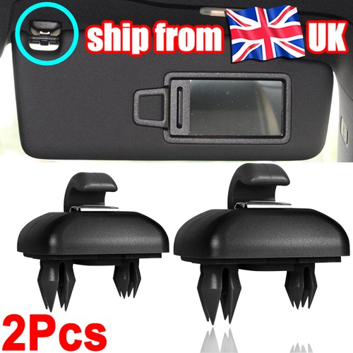 Pair black sun visor - sun, clip