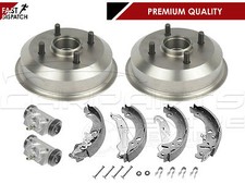 FOR FORD KA 1.3 2002-2008 REAR BRAKE DRUMS SHOES WHEEL CYLINDERS FITTING KIT NEW