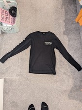 Trapstar Black Long Sleeve - Print On Back - Size Medium