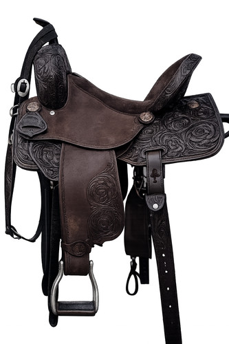 Leather western barrel racing - western,