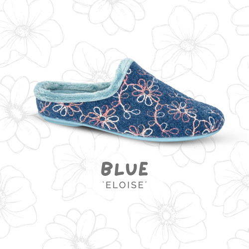 Ladies fur mule slippers - mule,