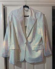 Nadine Merabi White Iridescent