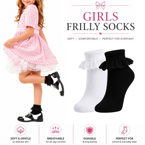 Girls lace frilly - ,