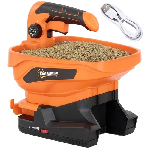 Outsunny cordless spreader - cordless,