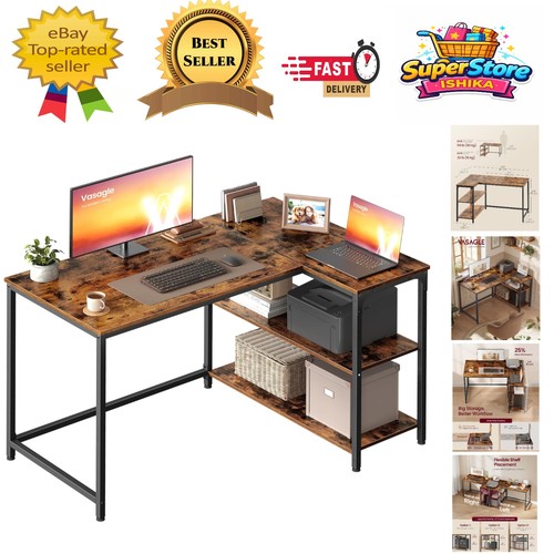 Sturdy rustic brown shaped - brown, l-shaped