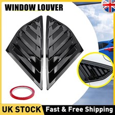 Rear Side Window Quarter Louver Cover 12-18 For Ford Focus ST RS MK2/3 Hatchback