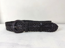 Vintage plaited leather belt - vintage,