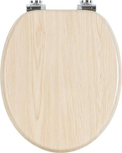 Soft close wooden toilet - soft,