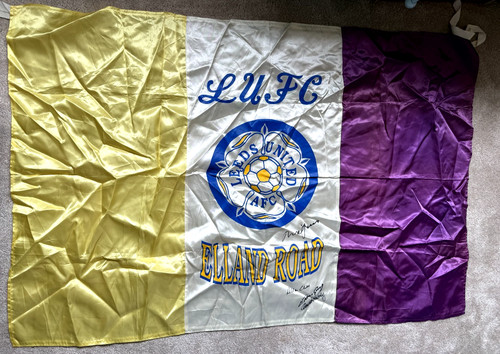 Multi signed flag leeds - signed, united