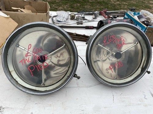 Lucas vintage car headlamps - lucas,