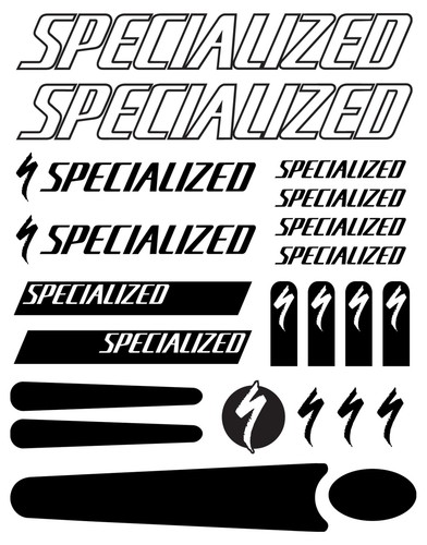 Specialized cycle decal - specialized, set
