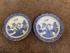 Vintage willow pattern plates - pattern,