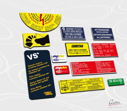 Fiat rhythm sticker - sticker, kit