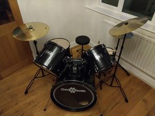 Gear4music BDK-1 Beginner Drum Kit with Cymbals Full Acoustic