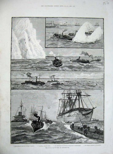 Old antique print 1886 - old,
