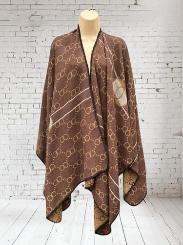 Two tone brown monogram - two-tone, cape