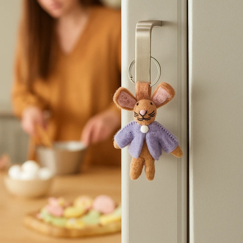 Bunny rabbit felt - rabbit, key
