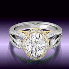 Oval Cut Diamond Ring 4.10