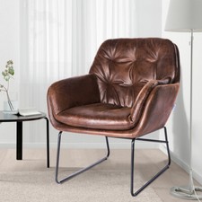 Faux Distressed Brown Leather