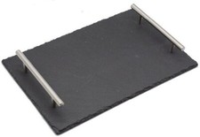NATURAL SLATE SERVING TRAYS ROUND RECTANGLE AFTERNOON TEA WEDDING PARTY TABLE