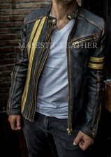 Men's Black Biker Vintage
