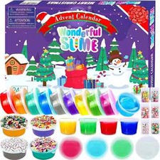 Fidget Advent Calendar 2025 3 Types Slime Christmas Countdown Calendar Toys