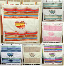  HEARTS  LOVELY COT TIDY / ORGANISER  MANY COLOURS !!!