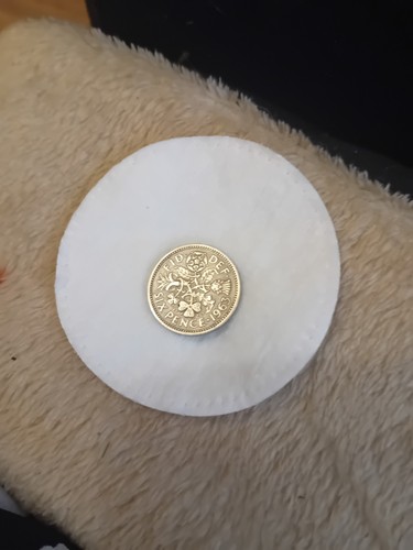 1963 six pence vintage coin - 1963,
