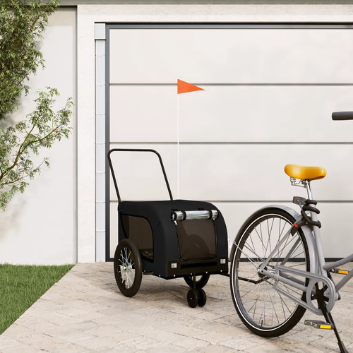 Walplus black pet bike trailer - walplus,