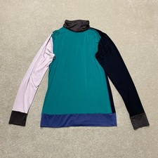 Marni Uniqlo Thermal Top Large  Women's Green Blue Black Roll Neck Heattech