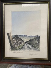 ORIGINAL SIGNED WATERCOLOUR BY VIRGINIA LEWIN 1992– ?Stoodley pike