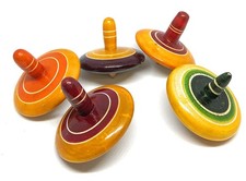 3 Years+Toys Wooden Spinning