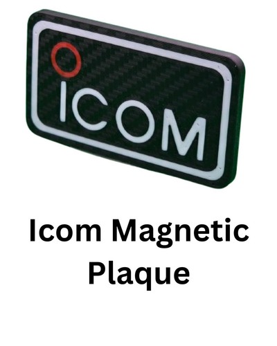 Ham radio icom magnetic plaque - radio,
