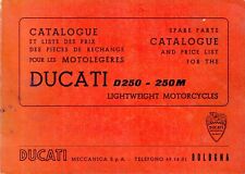 DUCATI ~ D250 Diana & 250M Monza ~ PARTS CATALOGUE Price List ~ 1968 Manual Book