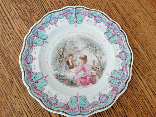 Antique balleroy cie plate - antique, et