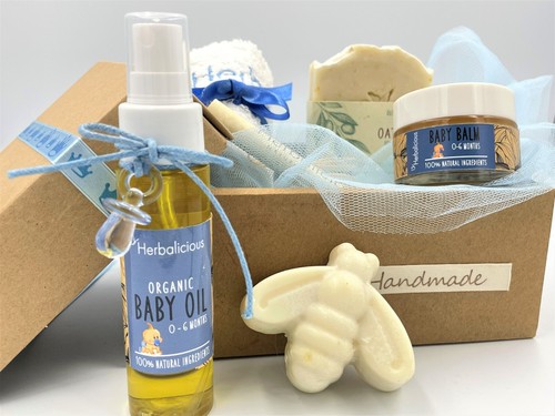 Handmade newborn gift box