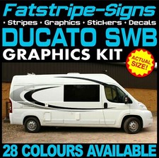 to fit FIAT DUCATO L1 SWB MOTORHOME GRAPHICS STICKERS STRIPES DAY VAN CAMPER VAN