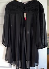 Jacques Vert Black Chiffon
