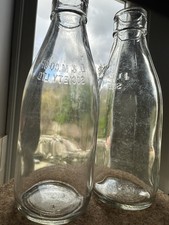Vintage milk bottle set - vintage,