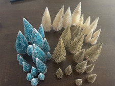 Mini Christmas Tree Set. Table top decor. Used Once (approx 40 peices)