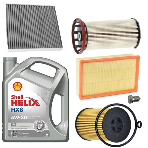 Shell hx8 4 filters full - hx8,
