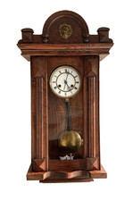 Antique German  DRP No55006  Oak Case Wall Clock 1900s
