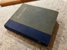 Antique Postcard Album Early 20th C a mix of Topographical, greetings photos etc