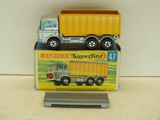 LESNEY MATCHBOX SUPERFAST NO47 DAF TIPPER CONTAINER TRUCK EXCELLENT BOXED (L735)
