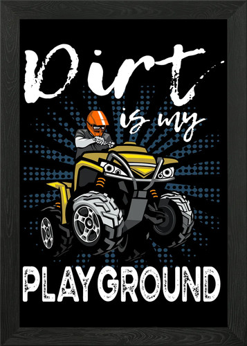 Quad bike framed wall art - framed,