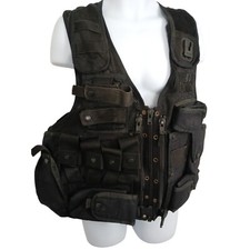 Arktis Tactical Vest Black Integrated Pouches Security Ex Police
