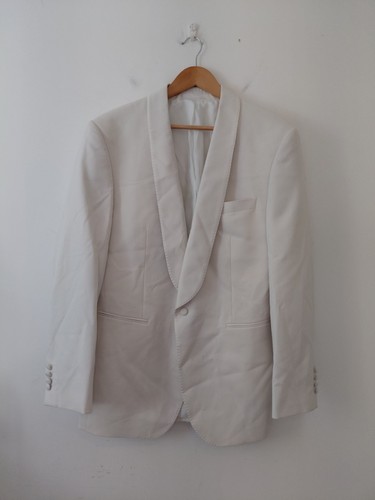 Vintage cream tuxedo blazer - blazer, 42