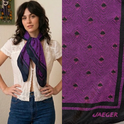Vintage silk jaeger - vintage, purple