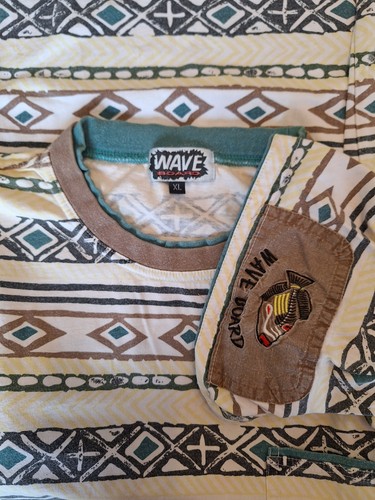 Wave board long shirt green - board,